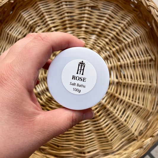 Sali da bagno alla rosa