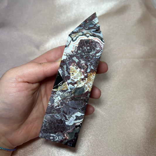 Torri in agata messicana o crazy lace