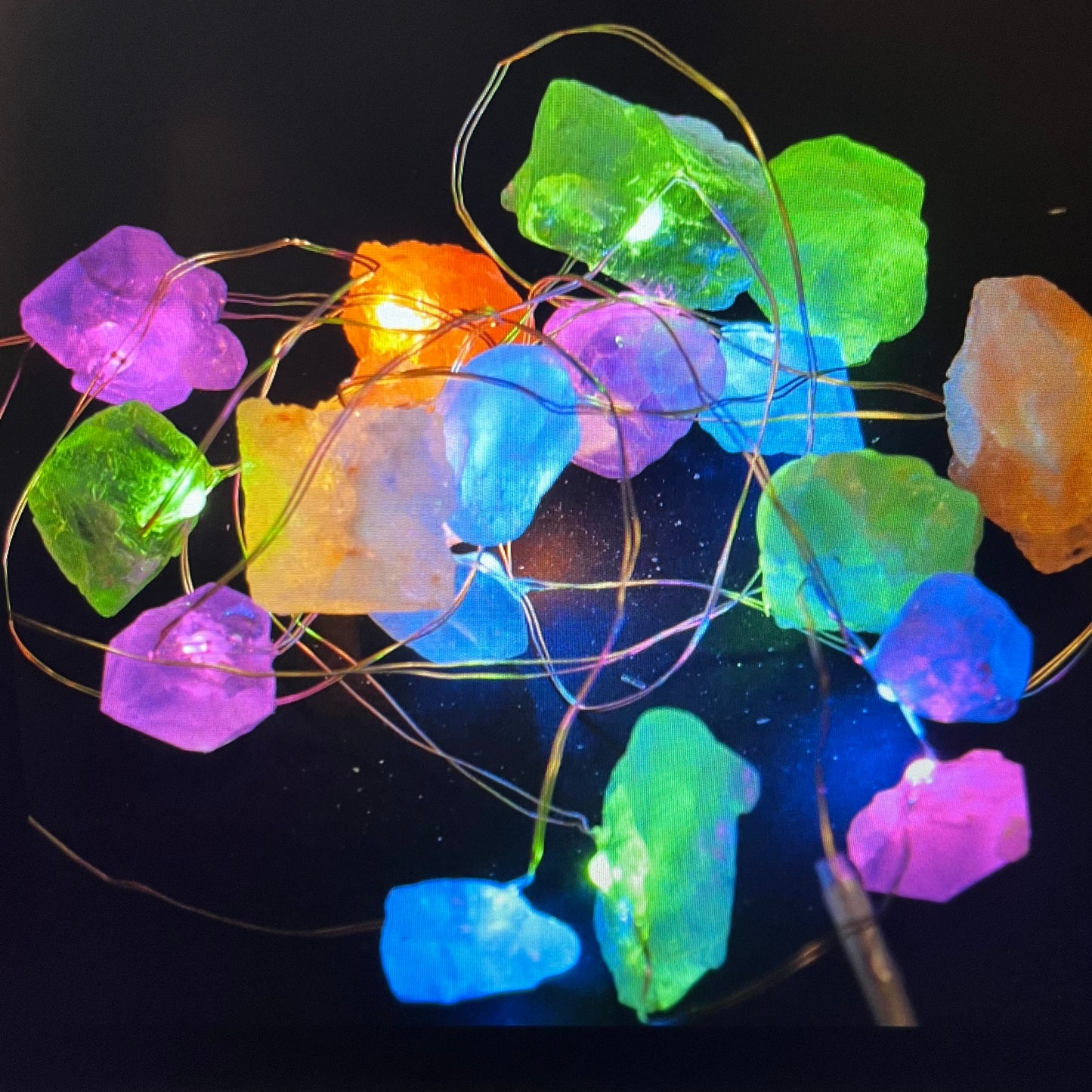 Set di luci LED con cristalli