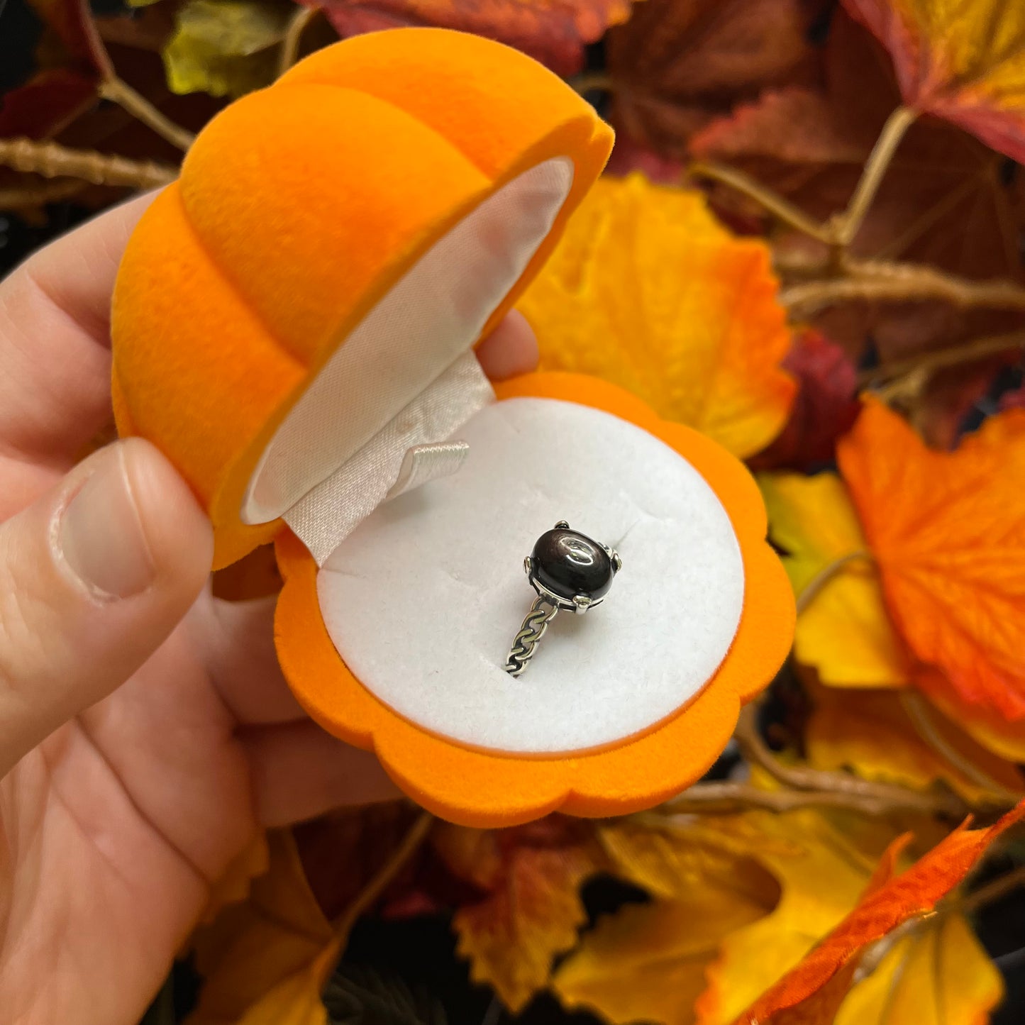 Anello in argento 925 in iperstene