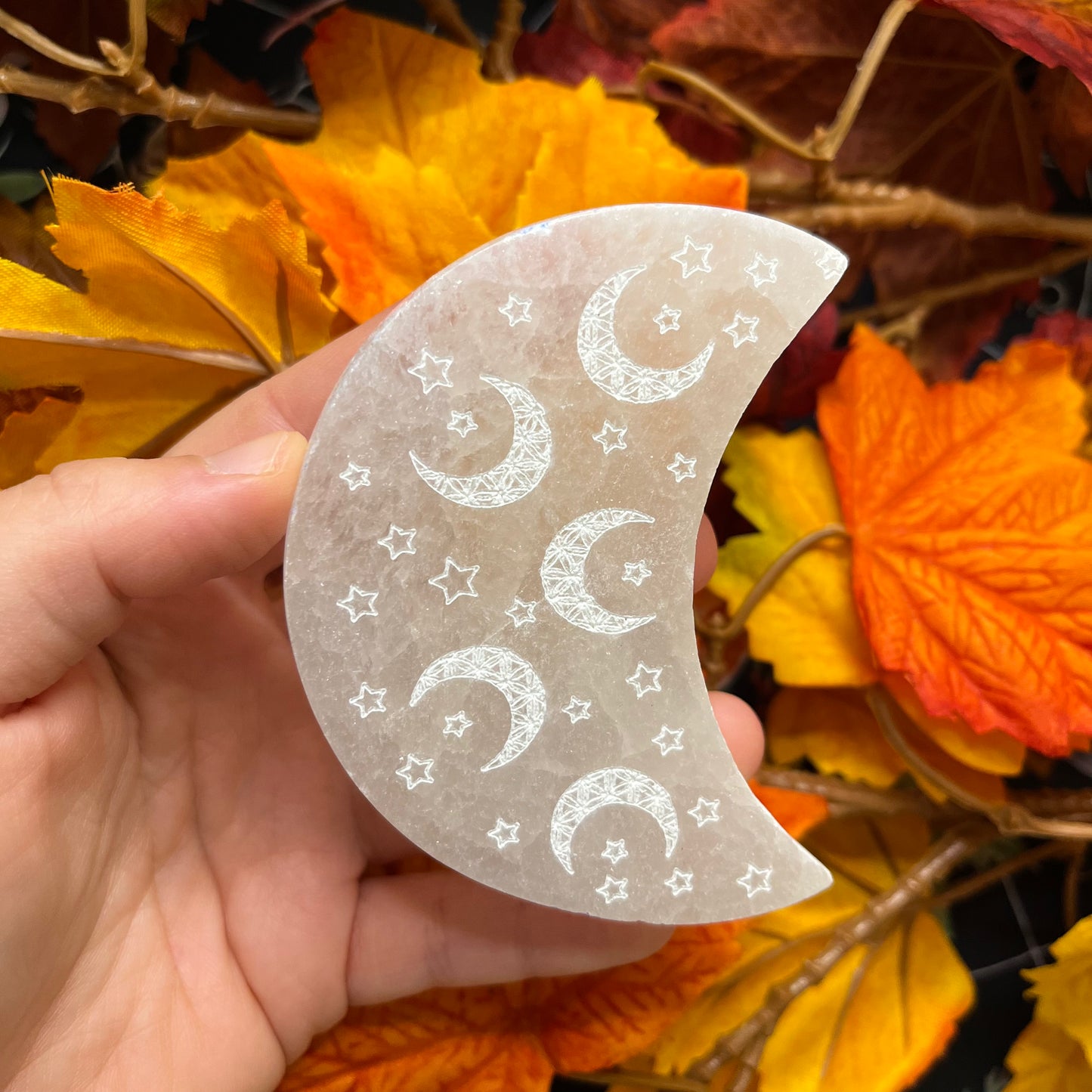 Mezzaluna in selenite