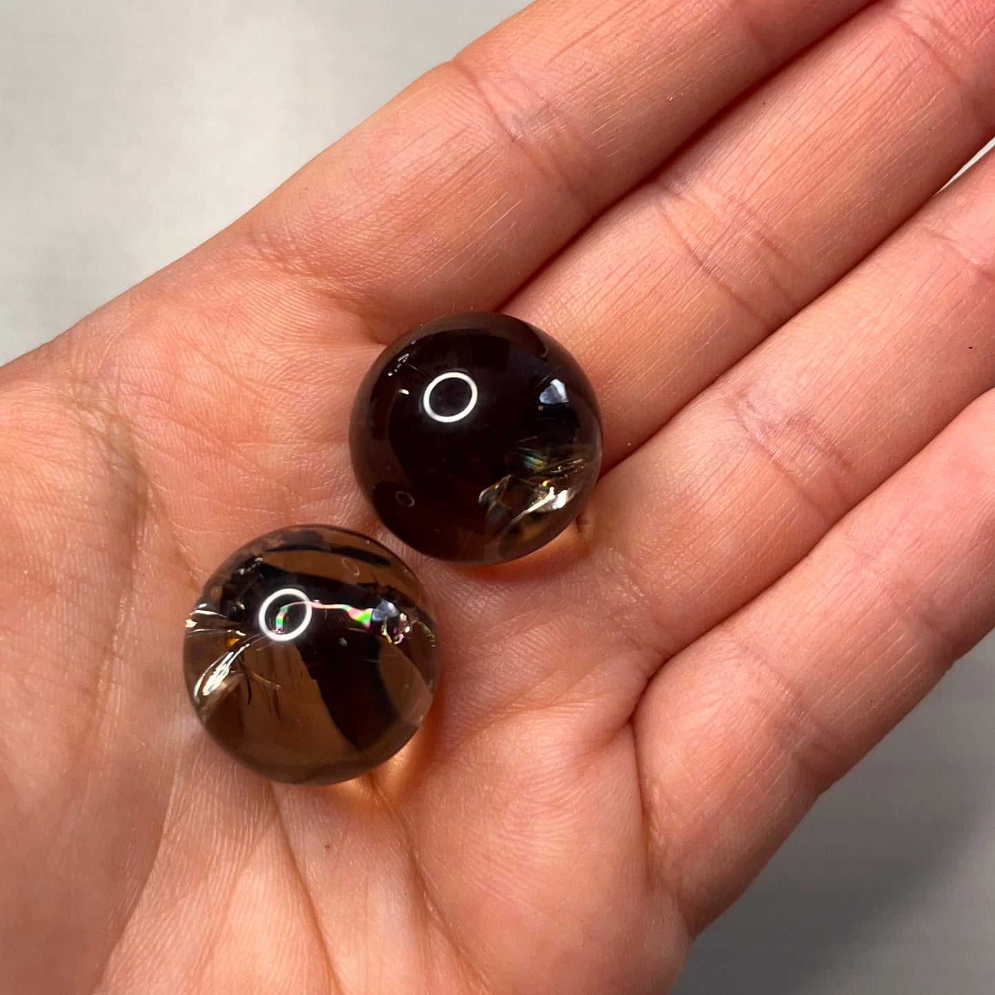 Sferette in quarzo fumé