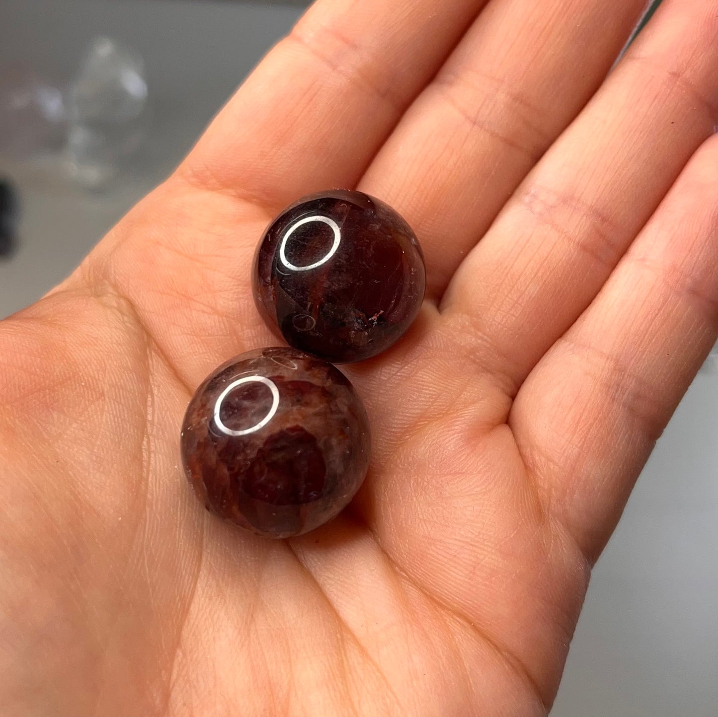 Sferette in quarzo di fuoco