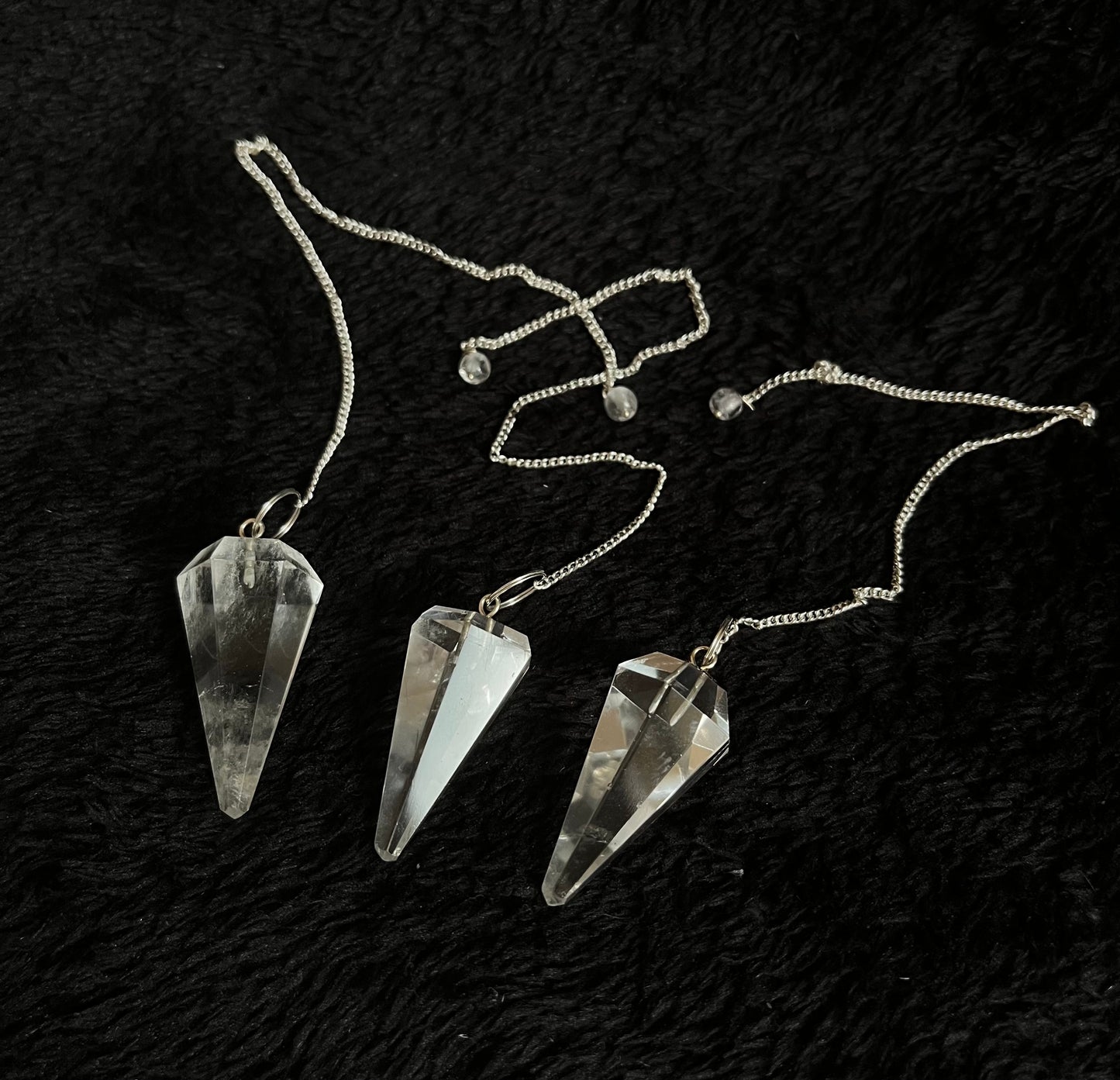 Pendolo in cristallo di rocca