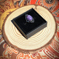 Anello in charoite