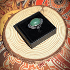 Anello in giada verde