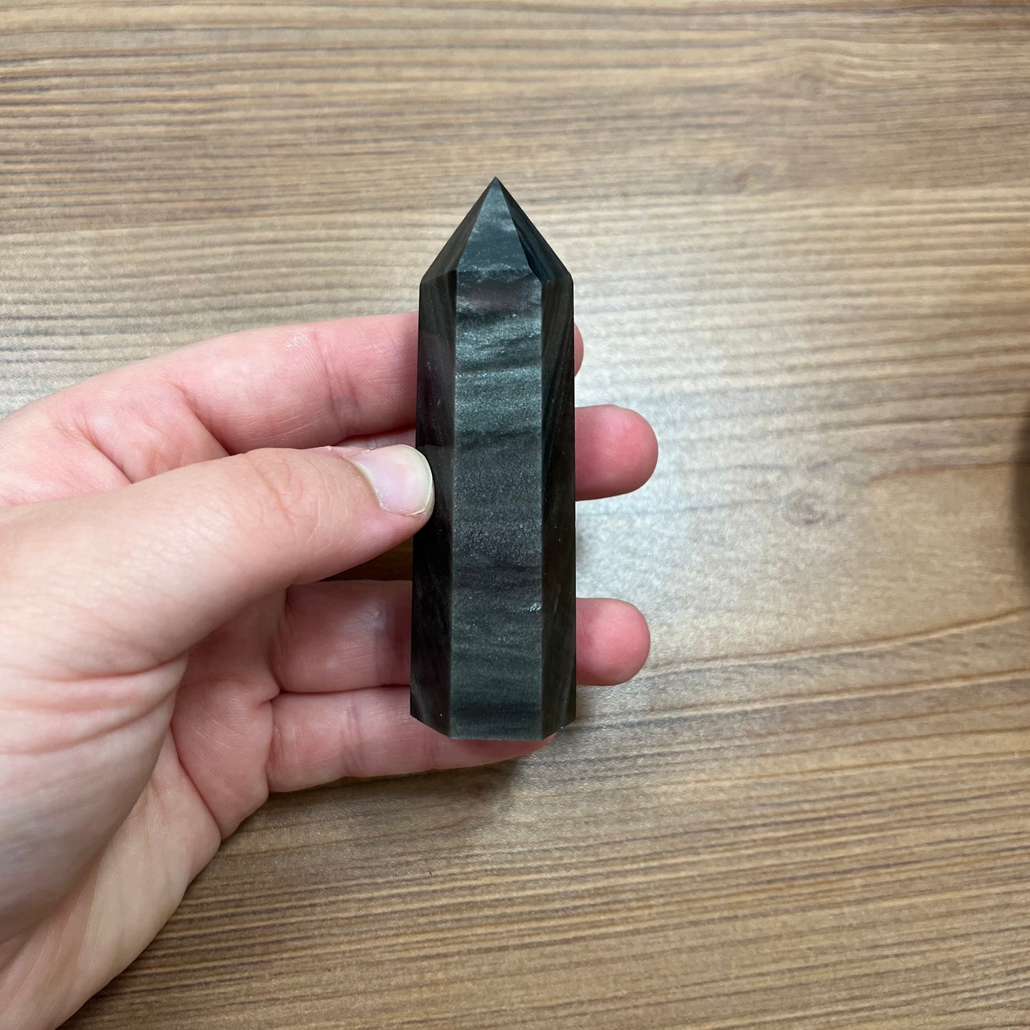 Torri in ossidiana argentata