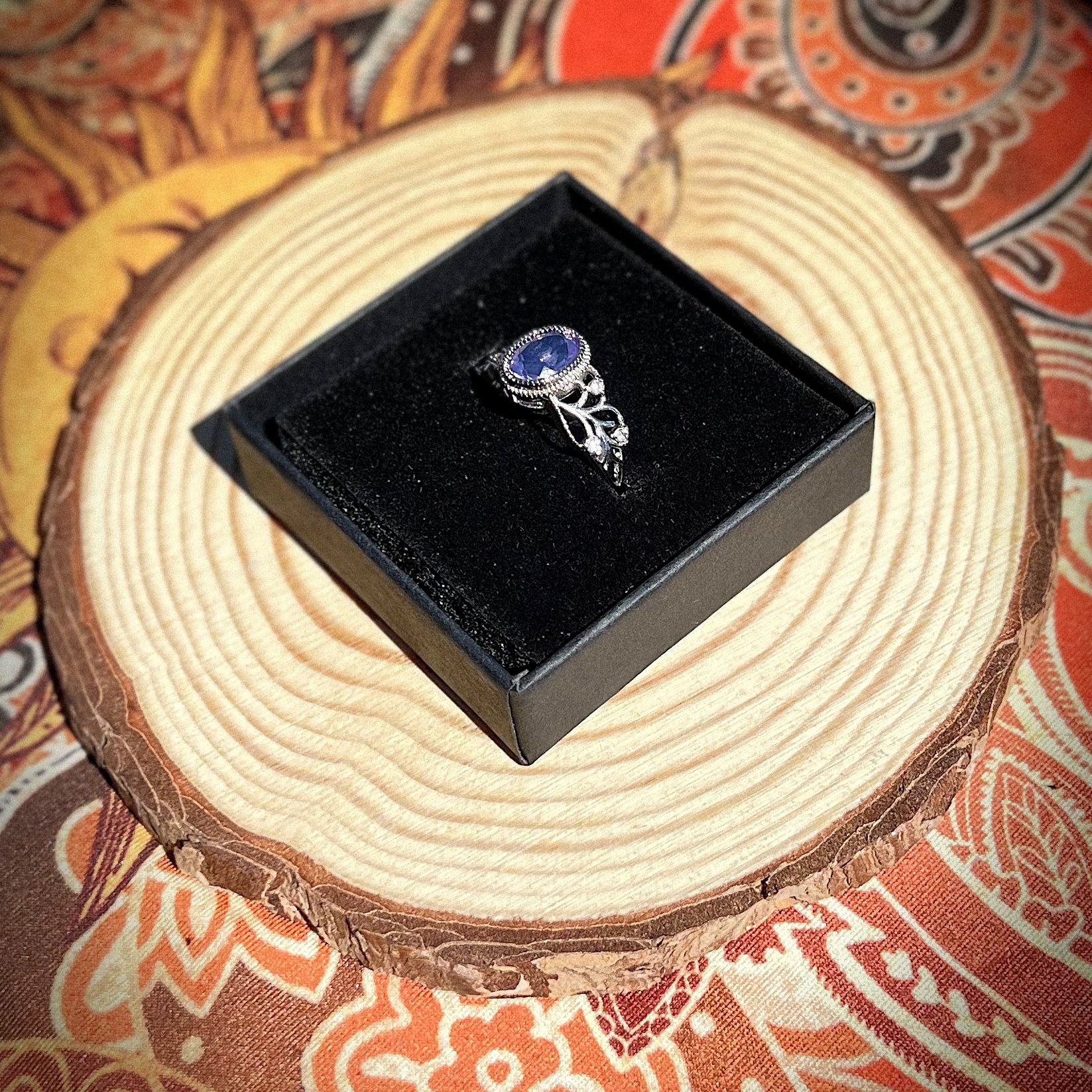 Anello in quarzo rosa lavanda