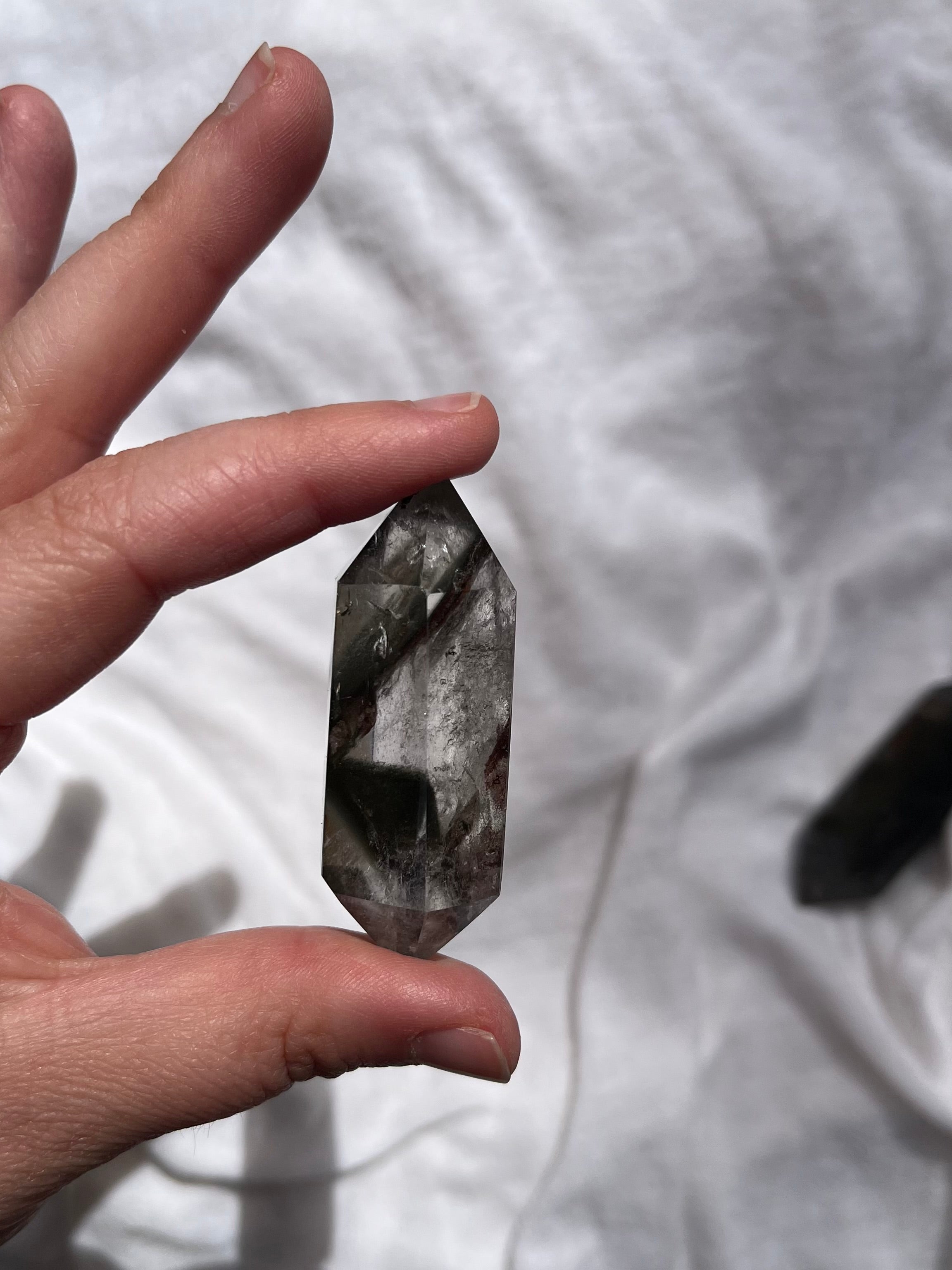 DT in garden quartz o lodolite