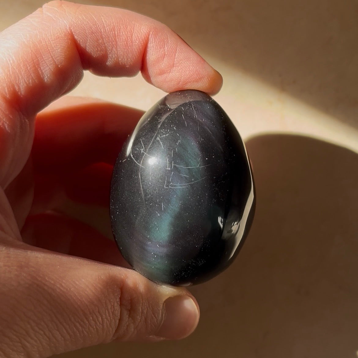 Uova in ossidiana arcobaleno