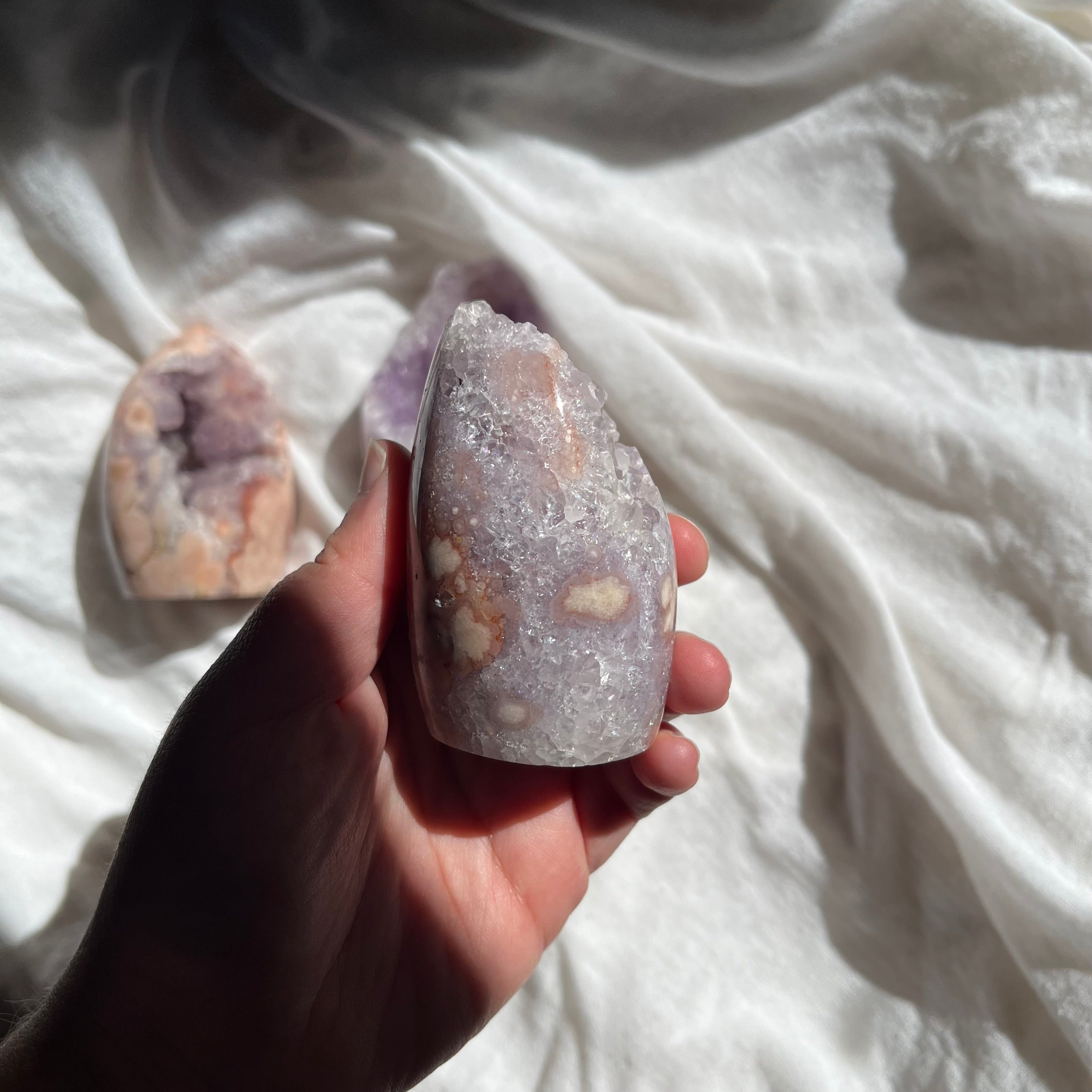 Freeform in agata sakura + ametista