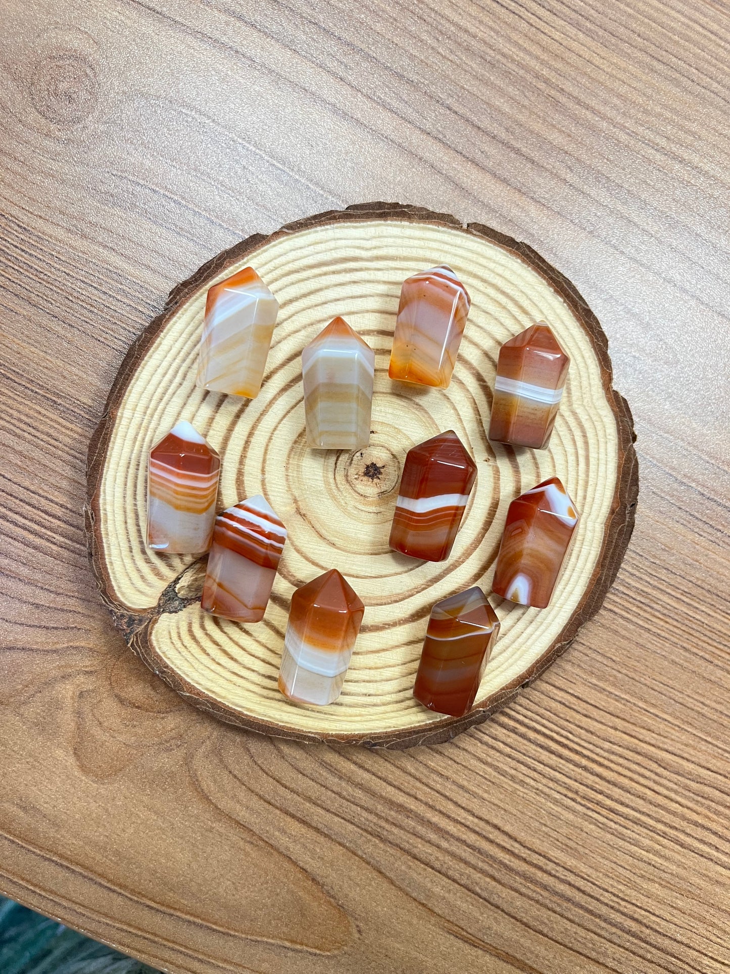 Mini punte in corniola