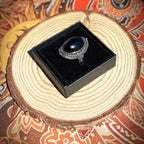 Anello in ossidiana nera