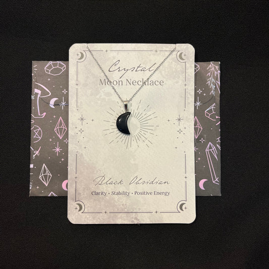 Collana Luna in Ossidiana