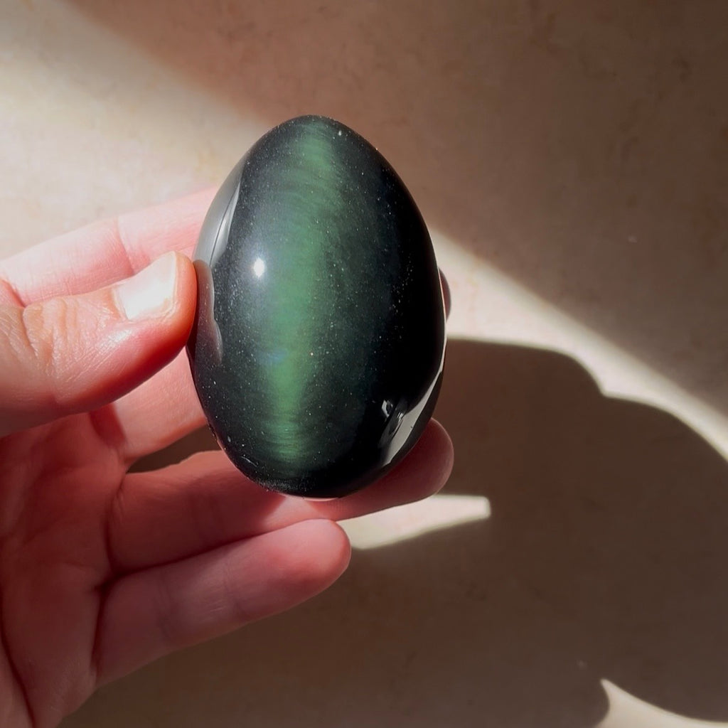 Uova in ossidiana arcobaleno