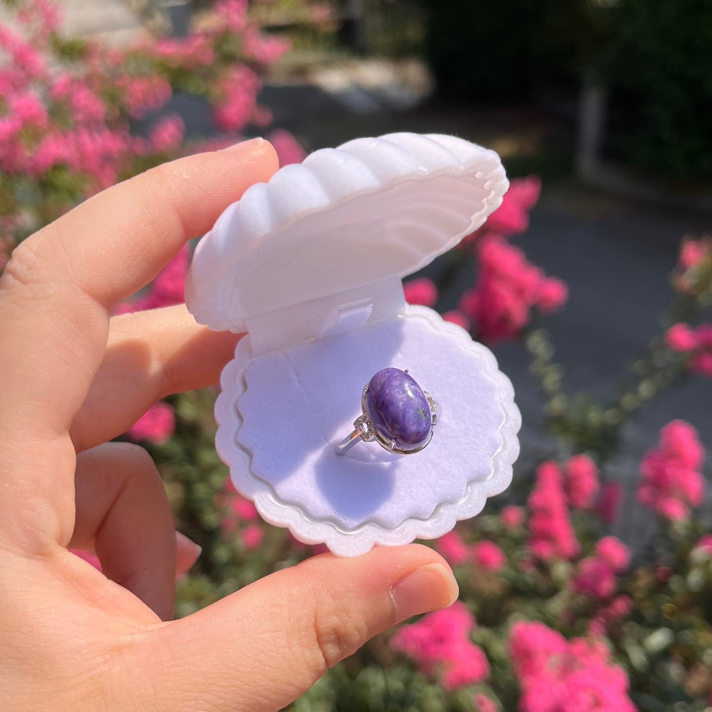 Anello in argento 925 in ciaroite