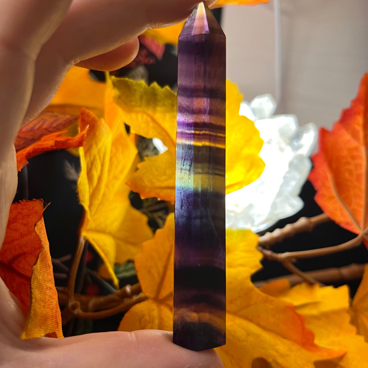 Torre in fluorite arcobaleno