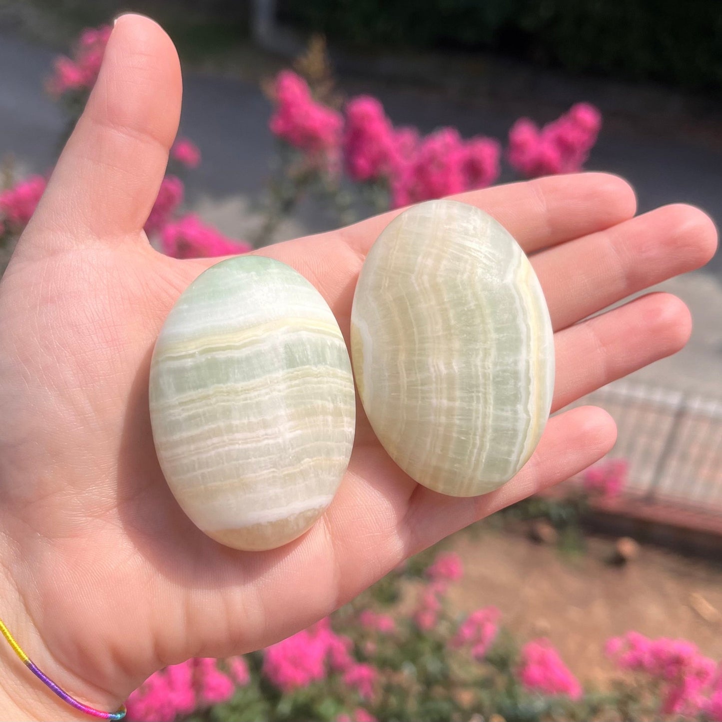 Palmstone in calcite pistacchio