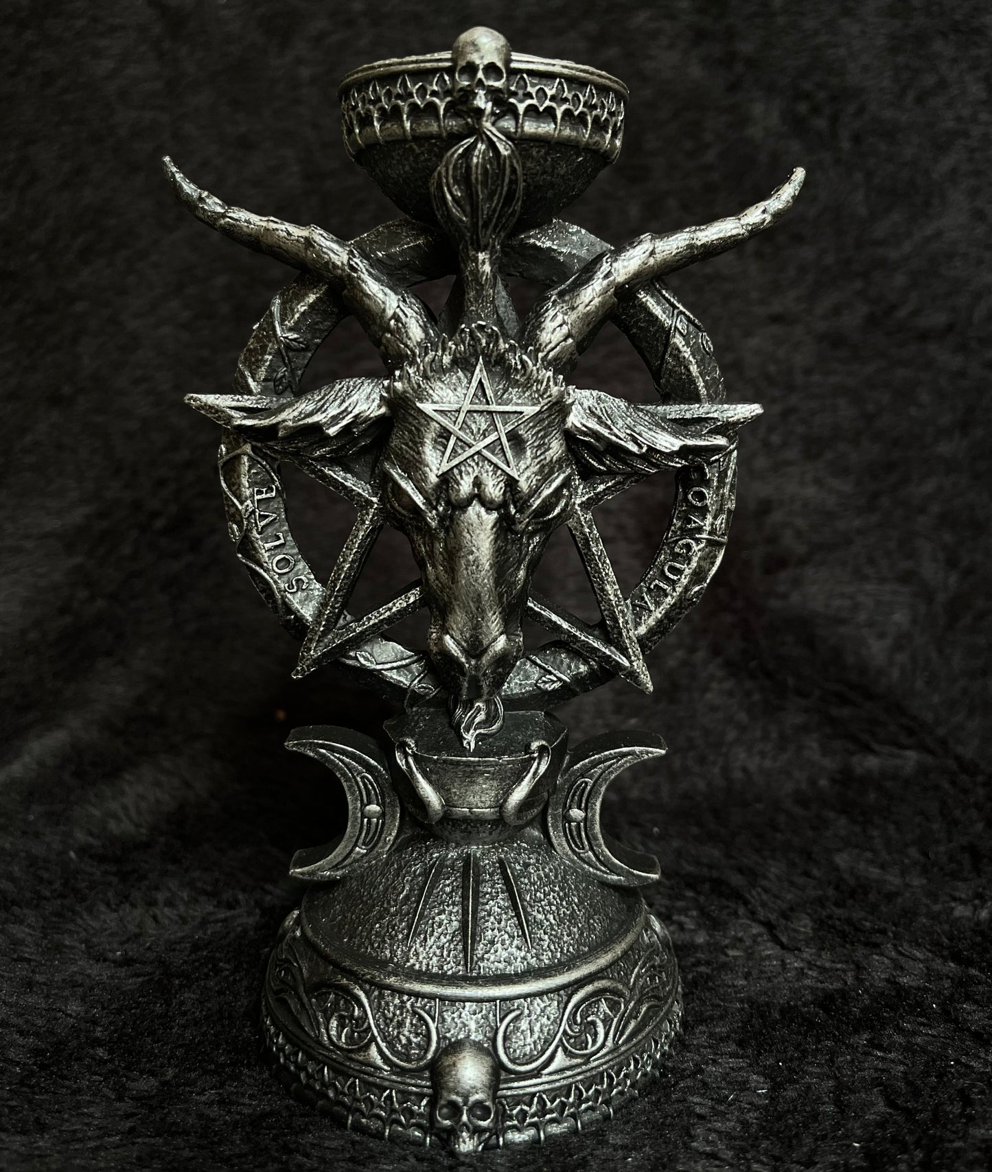 Porta candele Baphomet