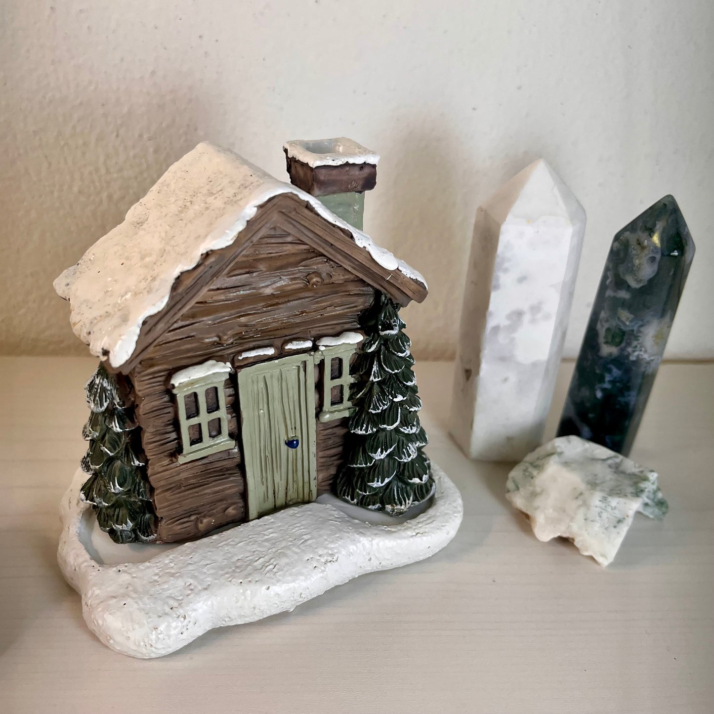 Brucia incensi chalet di montagna