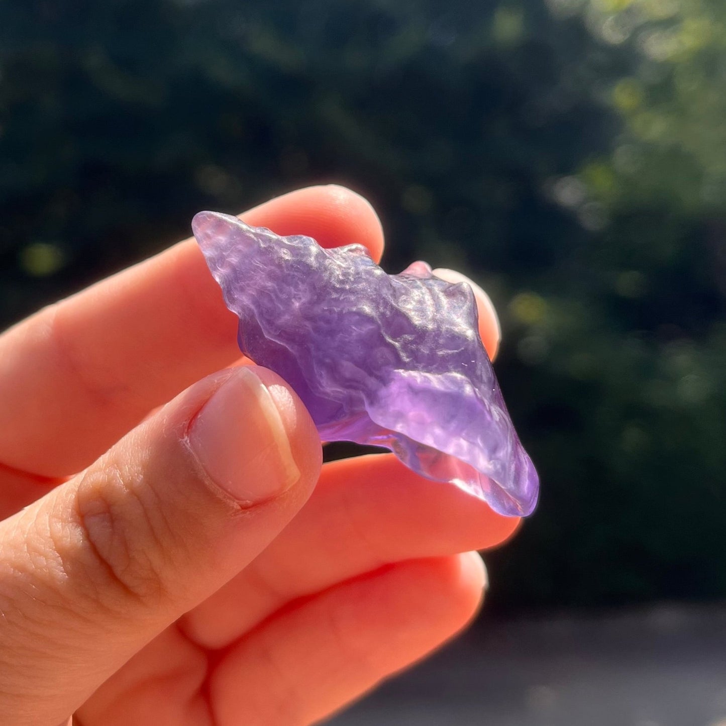 Conchiglia in fluorite viola