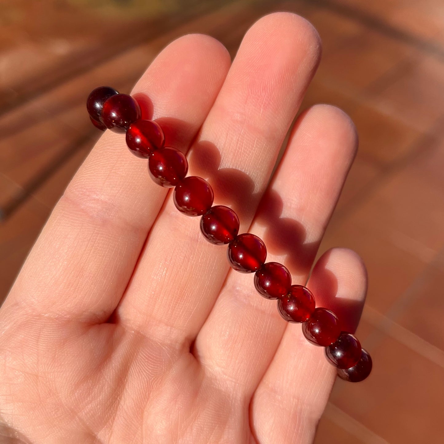 Bracciale in perle granato