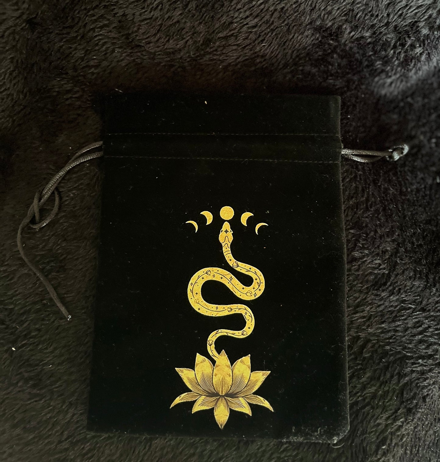Sacchetto porta tarocchi/oracoli nero