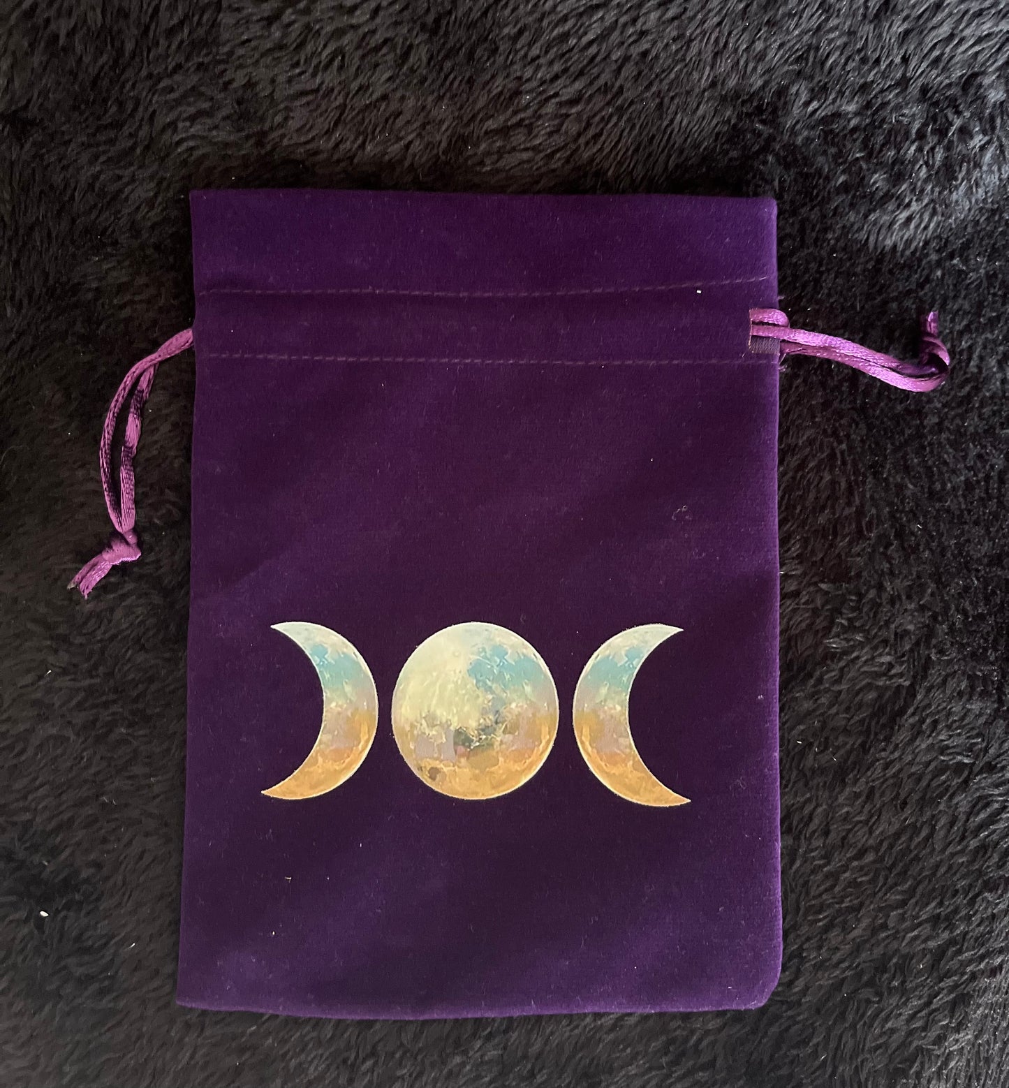 Sacchetto porta tarocchi/oracoli viola