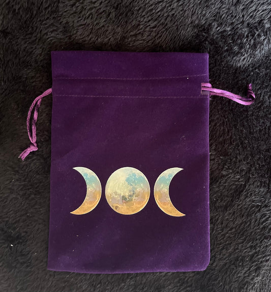 Sacchetto porta tarocchi/oracoli viola